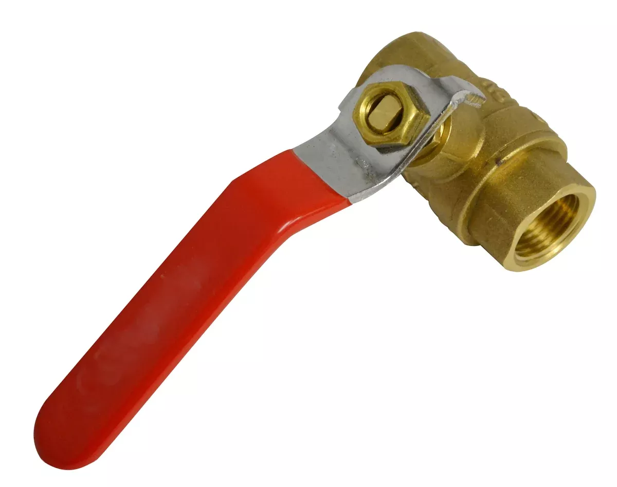 1/2" Ball Valve Brass Manual Drain