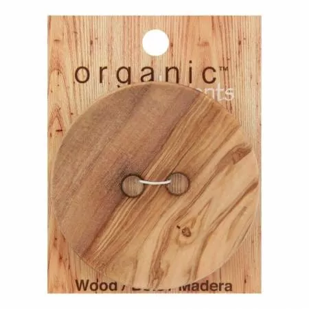 1 Button- 1 XL Wood Button - 2.75 in (70 mm)