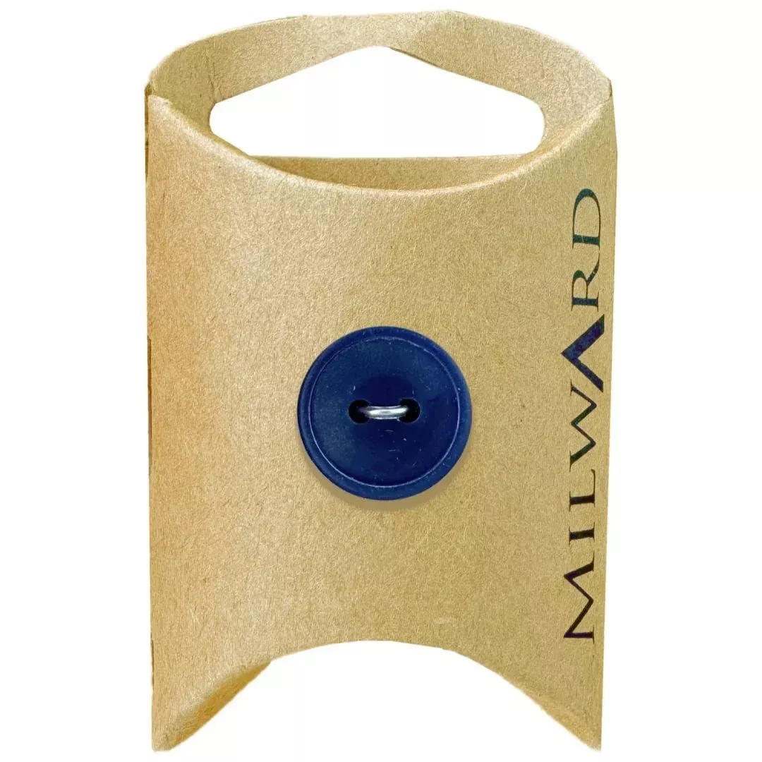 15mm Navy Nylon 2-Hole Buttons - 6 Pack