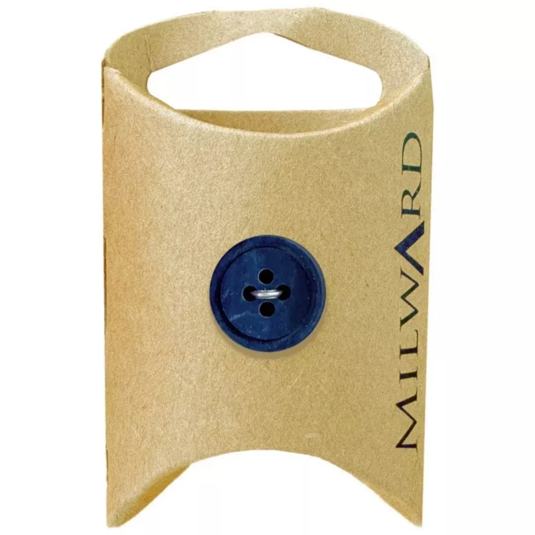 15mm Navy Poly 4-Hole Ombre Buttons - 10 Pack