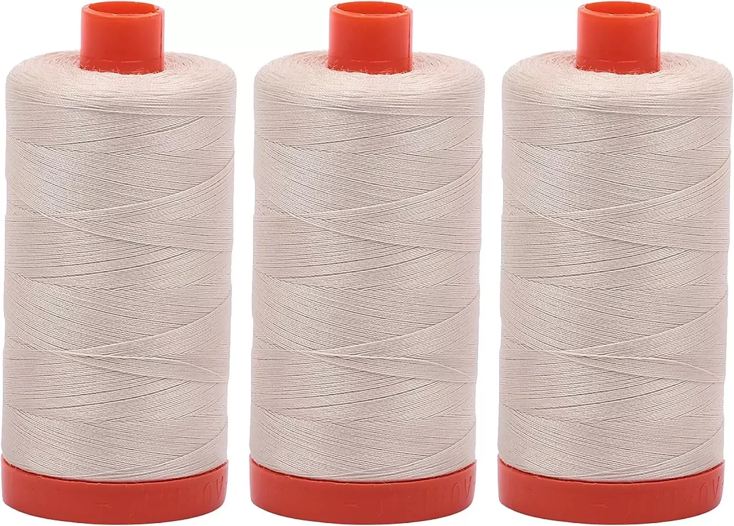 3-PACK - Aurifil Light Beige - A1050-2310 - Mako Cotton Thread Solid 5
