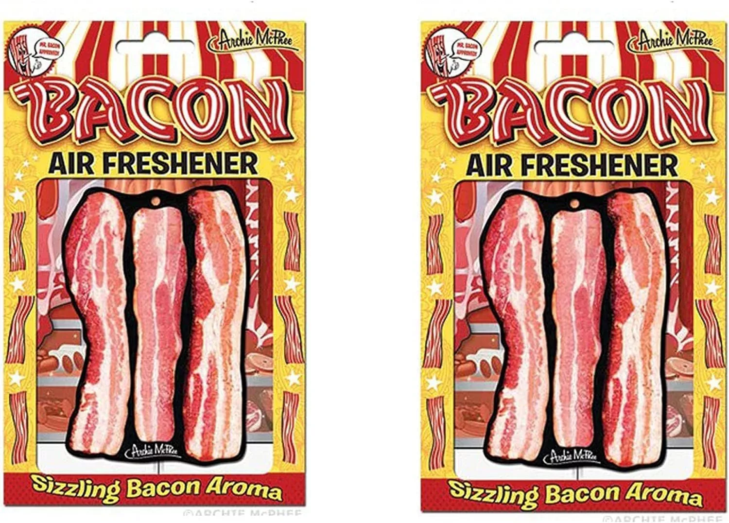 Accoutrements Bacon Air Freshener - Pack of 2