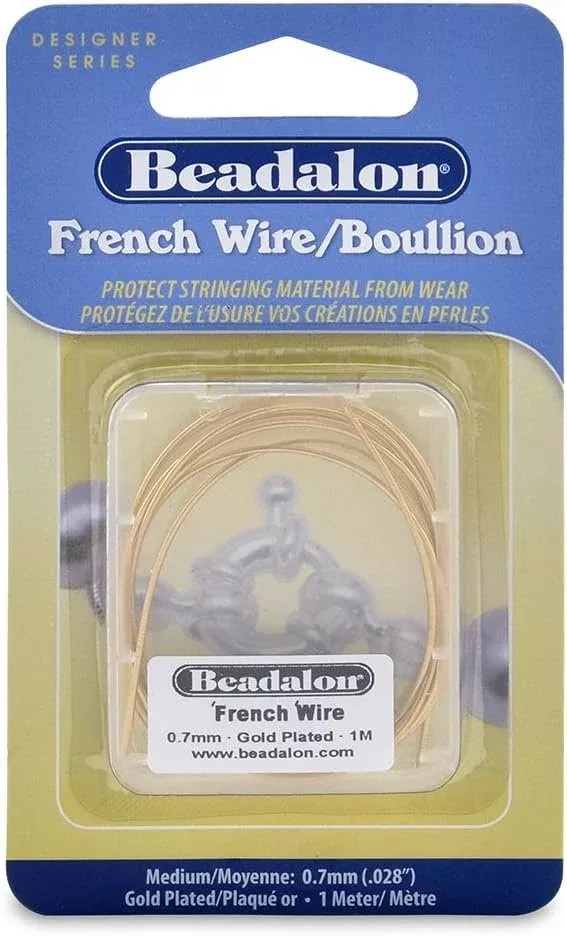 Beadalon French Wire/Bullion, Gold Color