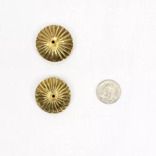Brass Finish Metal Beads