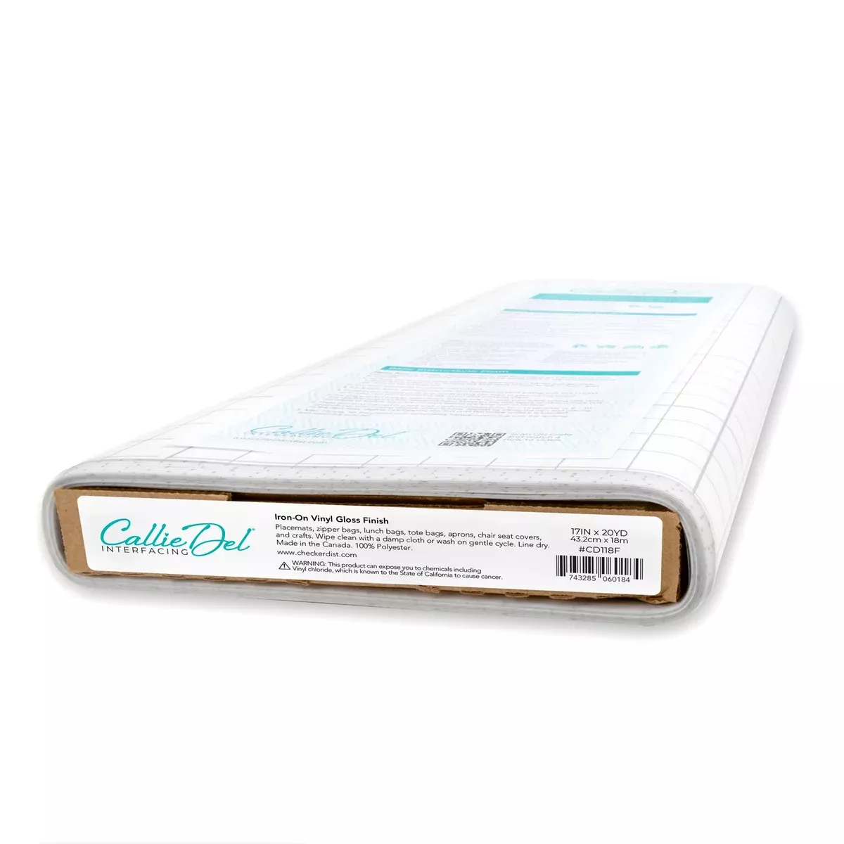 Callie Del Interfacing - Iron-On Vinyl - Glossy Finish