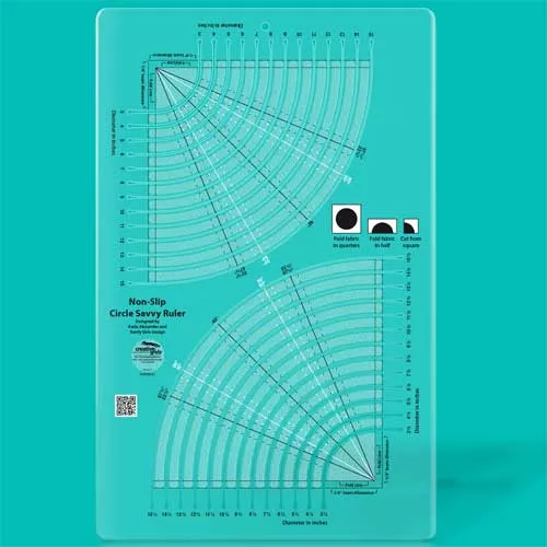 Circle Savvy Creative Grids Quilt Ruler