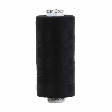 Efina Black 60wt Cotton Thread 1500yd