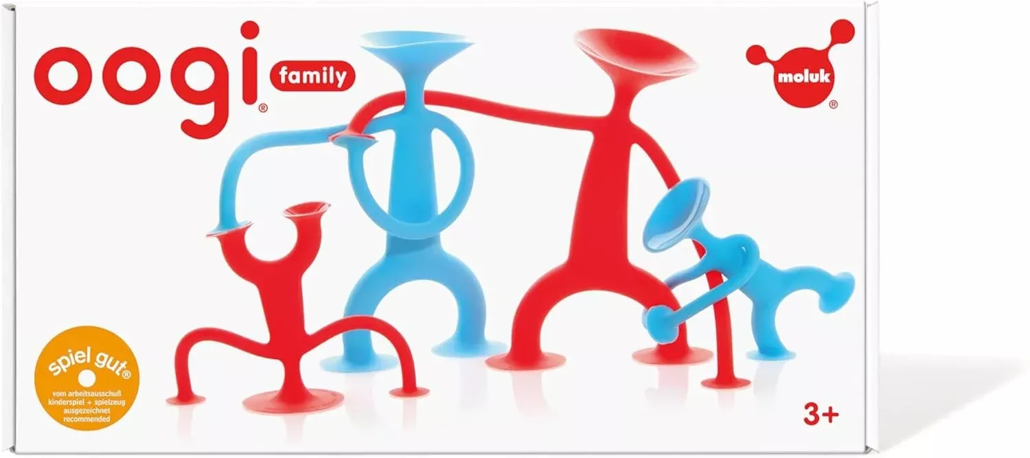 Fat Brain Toys Oogi Family by MOLUK - Red, Blue - Open-Ended Fidget To