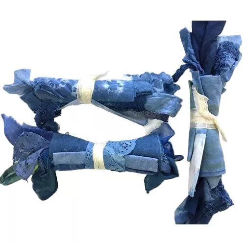 Indigo Inspiration Pack (hand dyed fabrics & textiles)