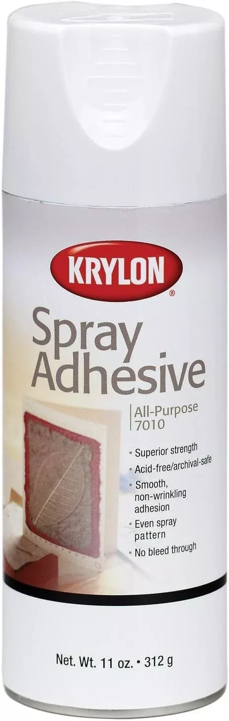 Krylon K07010 11-Ounce All-Purpose Spray Adhesive , White