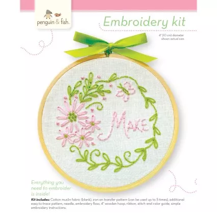 "Make" Flower Embroidery Kit