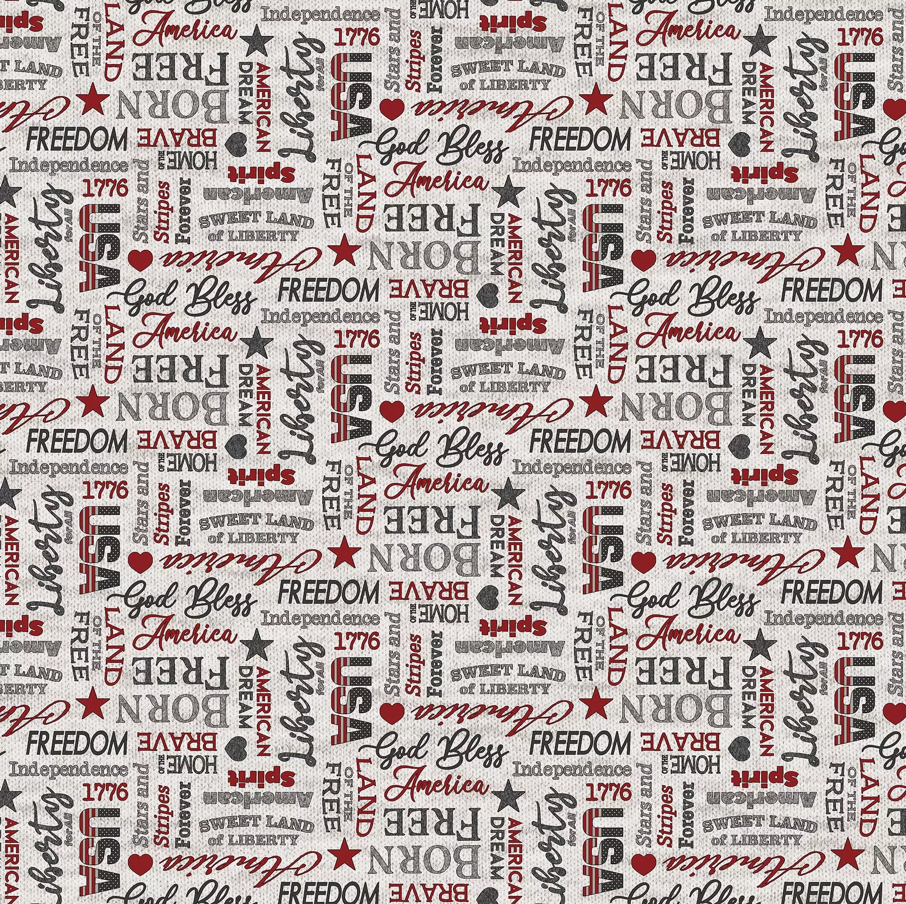 MY AMERICA LIGHT GRAY Words