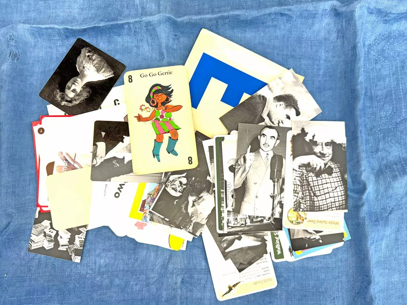 Paper Collage Pack. FlashCards