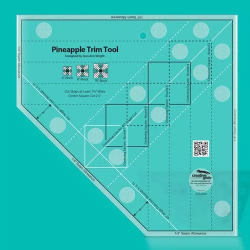 Pineapple Trim Tool Creative Grids Quilt Ruler