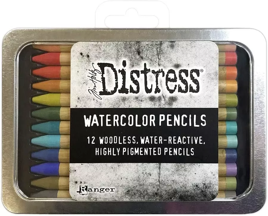 Ranger Industries Tim Holtz Distress Watercolour Pencils Kit 3 (12 Pac