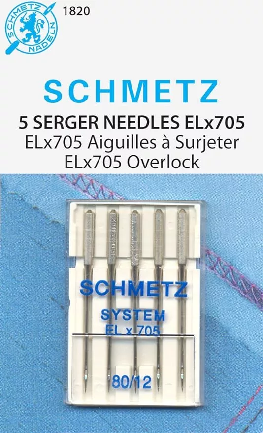 Schmetz 80/12 Serger/Overlock Machine Needles (5 pk)