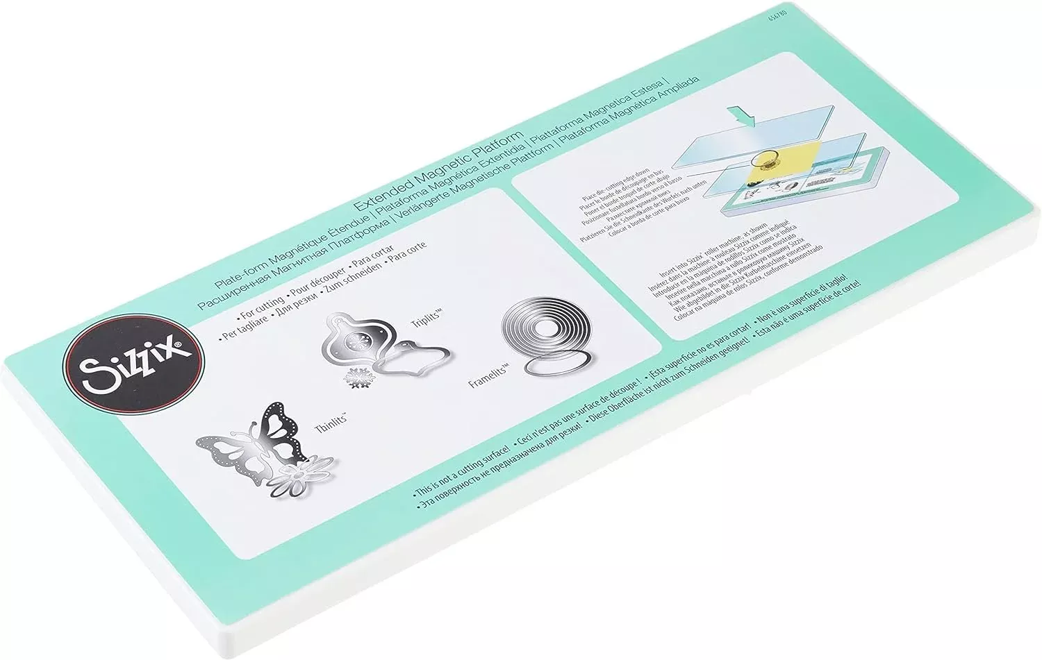 Sizzix, Multi Color, One Size Extended Magnetic Platform for Wafer-Thi