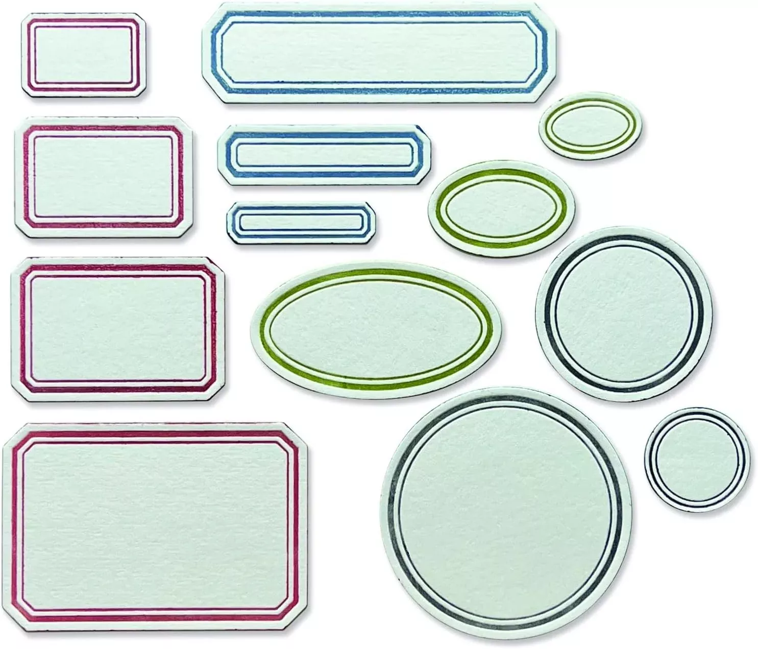 Sizzix Sizzx Thinlits Die Set 13PK Vintage Labels by Tim Holtz | 66592