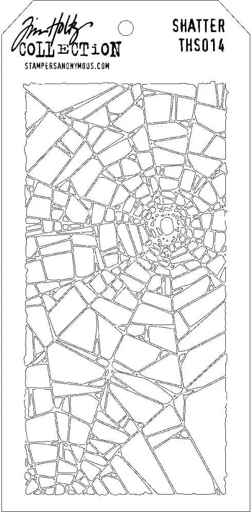 Stampers Anonymous Tim Holtz Layered Stencil, 4.125-Inch by 8.5-Inch,