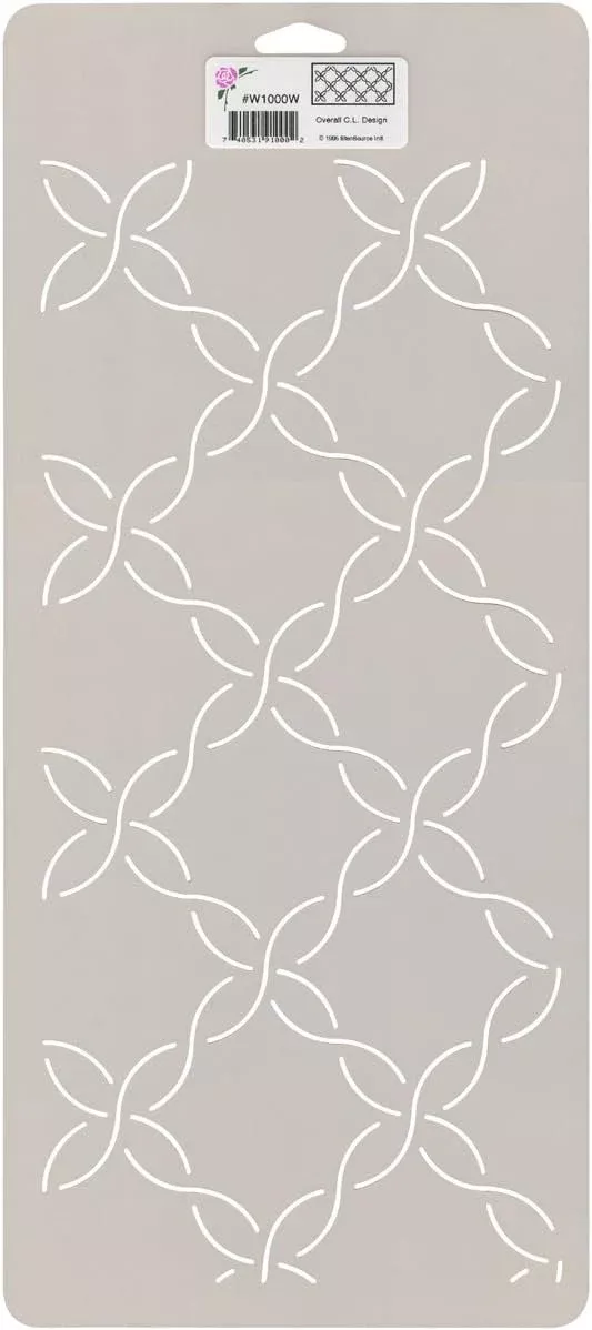 Sten Source Quilt Stencils-Overall Design 8"X18"