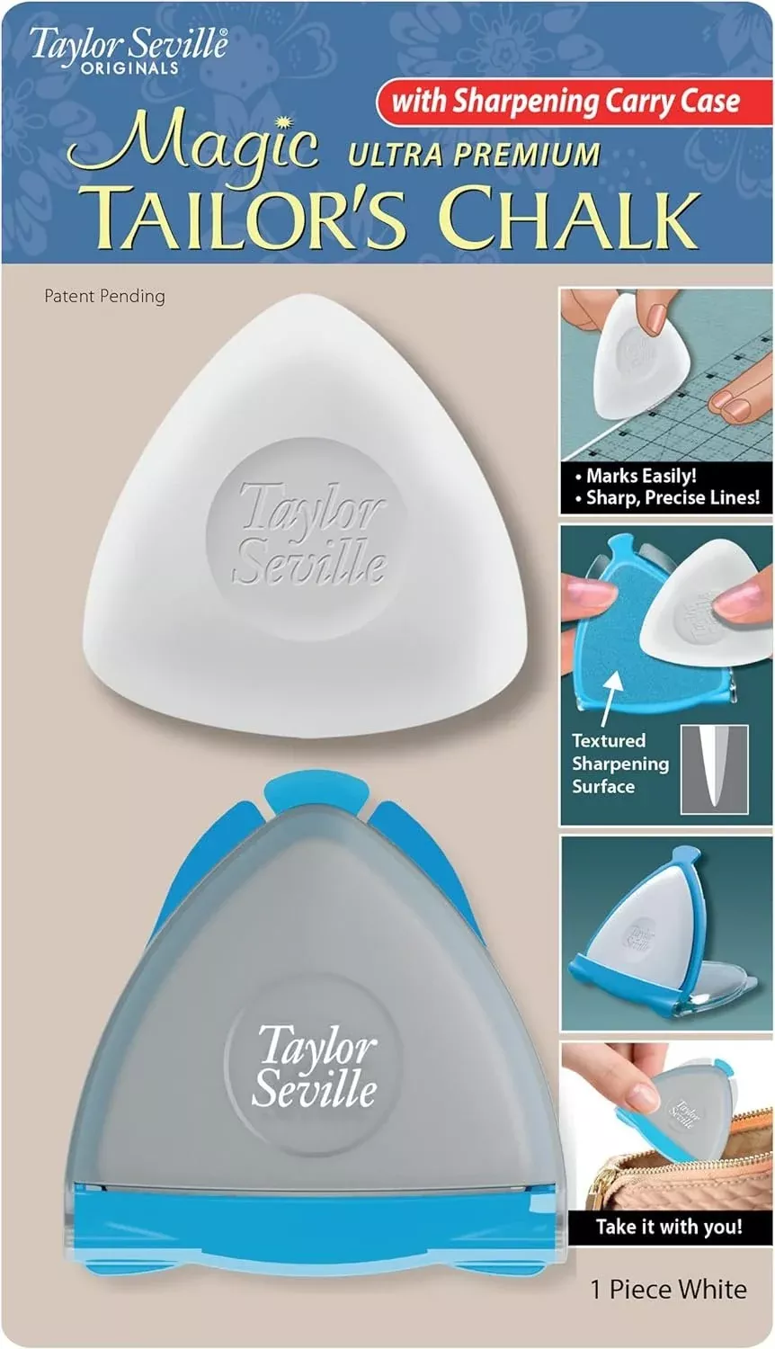 Tailor Seville Magic Ultra Premium Tailor's Chalk with Sharpening Carr