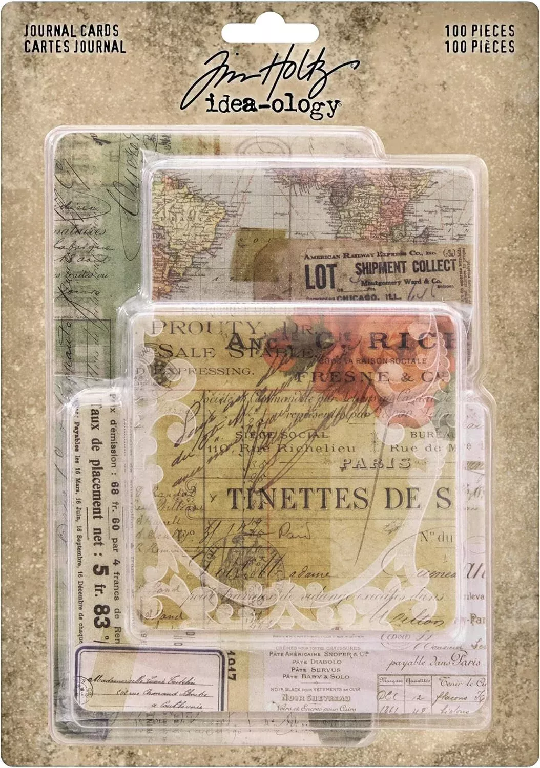 Tim Holtz, Advantus Journaling Cards, multicolor