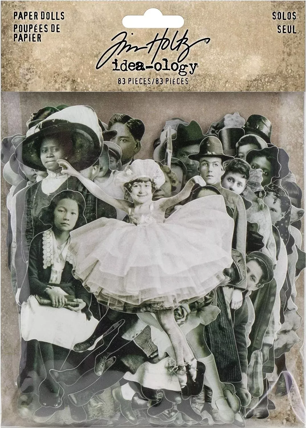 Tim Holtz TIMTH.93555 Paper Dolls by Idea-ology, Card Stock, 107 Dye-C