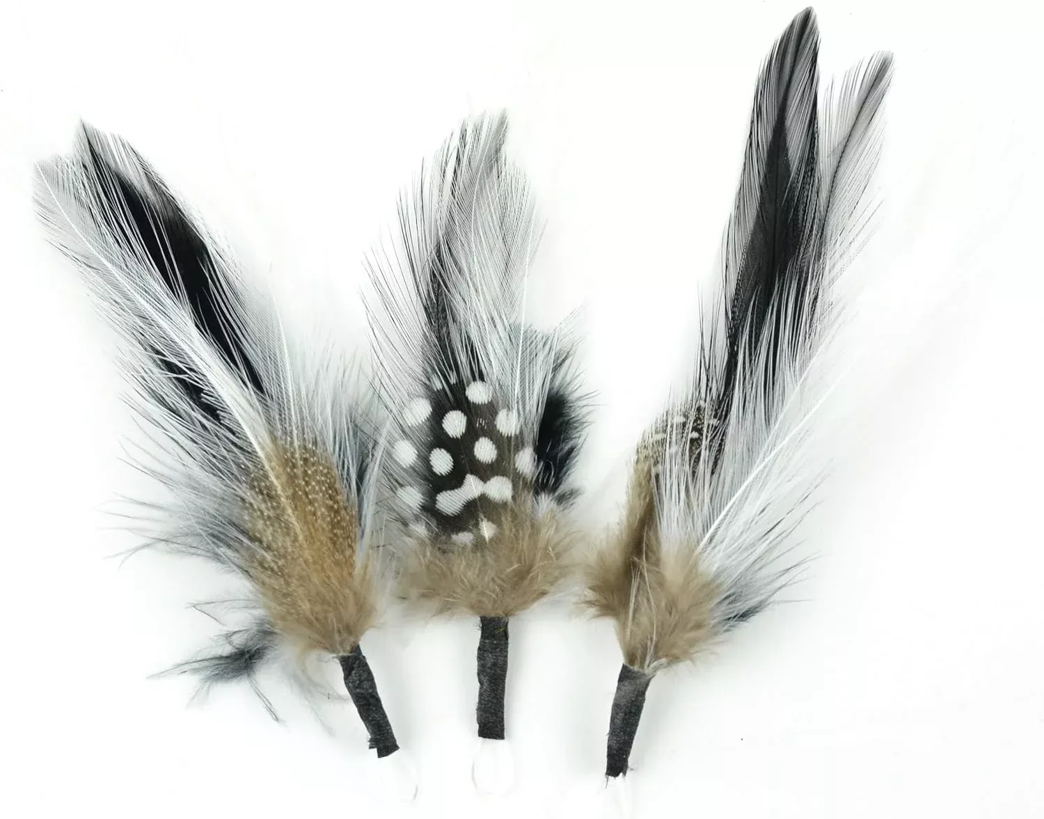 Touch of Nature 3-Piece Feather Pick with Nylon Loop for Arts and Craf