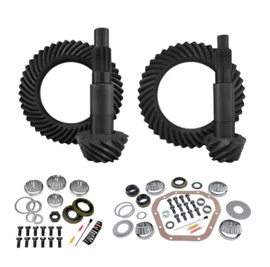 Yukon Re-Gear & Install Kit, D60 reverse/thick front, D80 rear, Ford F350, 5.38